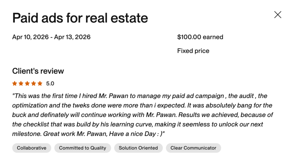 upwork pawans marketing review